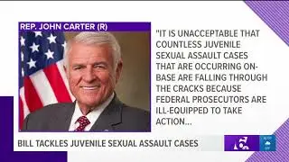 Bill tackles juvenile sexual assault cases
