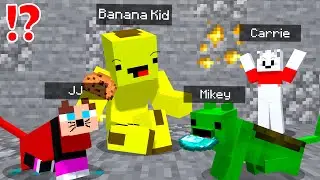 Banana Kid and Carrie Adopted JJ and Mikey&rsquo;s CATS in Minecraft MOVIE! &ndash; Maizen