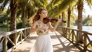 🎻🎹 Violin & Piano at the Tropical Lagoon Bridge &ndash; 1 Hour Slow Relaxing Music for Deep Sleep