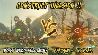 Boss bokoblin full army Vs Captain and Soldier Construct (The Legend of Zelda: Tears of the Kingdom)