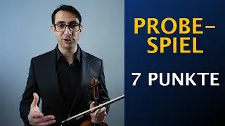 Das Wichtigste um Probespiele / Aufnahmepr&uuml;fungen an der Geige zu bestehen