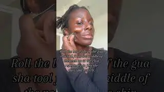 Gua sha tutorial for double chin reduction  #guashatutorial #guashafacial #guashatool #guasharoutine