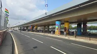 Drone Footages of the Newly Completed Flower Pot Interchange at Spintex.