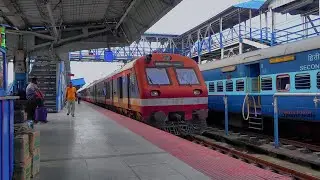 07526/Bongaigaon-Siliguri DEMU special Train (VIA Dhubri) arriving at Silihuri jn Railway Station