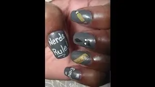Nerd Nails...collaboration with MAENAILDESIGNS for back to school
