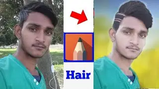 How to hair styel editing tutorial // autodesk sketchbook best android app//kuldeep24tech