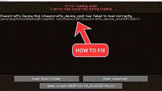 Исправление ошибки &laquo;Мод не удалось корректно загрузить&raquo; в Minecraft.