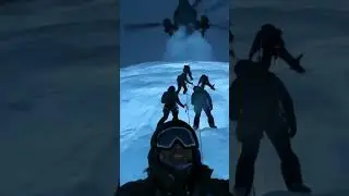 Climbing the ice wall in Antarctica ￼when the military helicopter stopped us!! #antarctica #dome