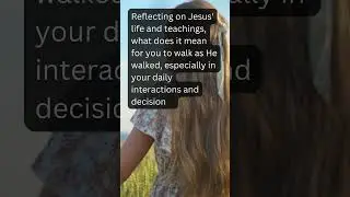 Daily Inspiration: 1 John 2:6 - Walk as Jesus Walked #faith #motivation #bibleinspiration #quotes