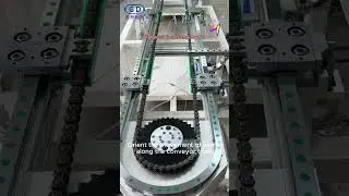 Ring guide rail systems,elliptical chain ring guide rail conveyor line,curved guide rail #cnc