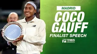 Coco Gauff Finalist Speech | 2025 Madrid