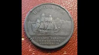 King George III 1806 Bahamas Penny (engrailed edge)