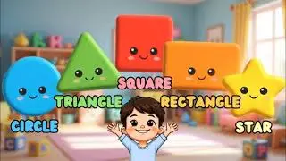 Shapes Song for Kids 👶 | Circle Triangle Square Rectangle Star