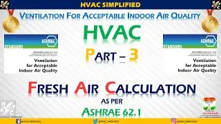 HVAC Ventilation Part 3 &ndash; Fresh Air Calculation (ASHRAE 62.1)