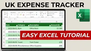 Build a UK Business Expense Tracker in Excel (Step-by-Step)