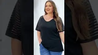 Curvesoul Plus Size Black Tee: Perfect Fit for Curvy Women!