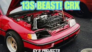 INSANE 1991 Honda CRX D16 Review &ndash; Fast FWD Honda at Killarney Drag Racing!