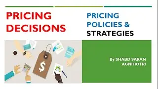 Pricing Decision in Marketing Management | Pricing Policies and Strategies | NTA UGC NET | UPHESC