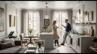 This Tiny Parisian Apartment Redefines Luxury Living  Elegant Small Space Tour