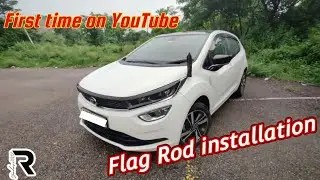 Flag Rod installation On TATA Altroz #altroz #flagrod