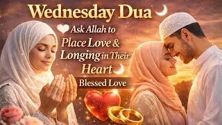 Wednesday Dua 🤍 Ask Allah to Place Love & Longing in Their Heart | Blessed Love