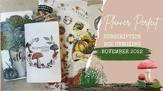 Planner Perfect | Subscription box | November 2022 | Unboxing |B6 Slim, B6, Wide, Narrow