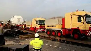 Baumann Schwertransport XXL Big Truck Gasturbinen-Transport Bonn
