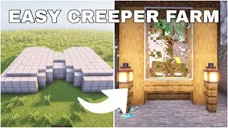Easy Creeper Farm for Minecraft 1.21.10 (Super Fast Gunpowder!)
