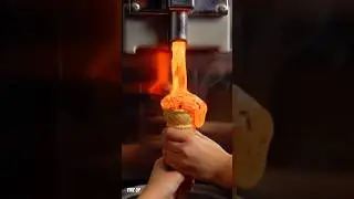 🔥 Lava Ice Cream Pouring Into Cone | ASMR Satisfying Lava Flow | Fire up shorts