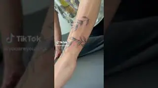 Before and After Freehand Vine Design