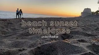 beach sunset timelapse
