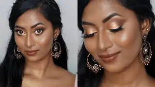 BRONZE GODDESS Dewy glam ✨ ft. SUGAR Cosmetics | Dusky skintone makeup |