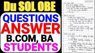 today answer sheet du sol obe exam 2021|sol du open book exam|du sol latest update 2021