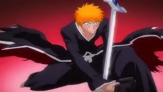 BLEACH「千年血戦篇」Rukia freezes Grimmjow before he prepares to shoot Cero at Ichigo