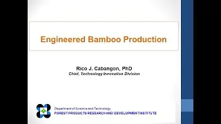 Training-Webinar on Engineered Bamboo Production Level 1 (Aug 24 recording)