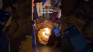 Beach bonfires are popular here 🔥 #shorts #university #bonfire