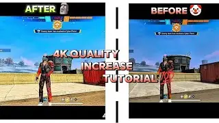 4k quality increase tutorial free fire 🔥 #qualitytutorial 