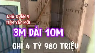 Bán nhà quận 5 tiện sữa chửa hoặc xây mới khu an ninh 4 tỷ 980 triệu #0706696269 