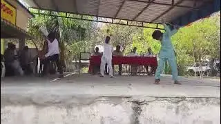 Karra samu , Telugu martial art with bamboo sticks by 4 th and 5 th students 