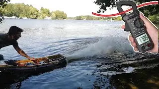 Watertest with TP100 and 85mm alu-impeller and 3D printed Jetdrive (Electric Surfboard Version 3)
