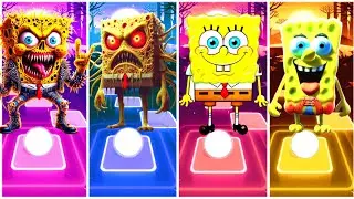 Patrick Star 🆚 Sandy Cheeks 🆚 Spongebob 🆚 Plankton - Tiles Hop Battle🇱🇷🇱🇷❤️♥️♥️