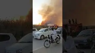 Karachi university mine agaa lagi #fire #shortvideoKarachiuniversity