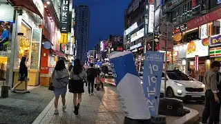 Walking the Ansan Rodeo Street.Ansan Gyeonggi South Korea.안산 로데오거리. 20.05.06