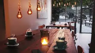 Snowy Cafe Ambience ❄️ Wind, Snow & Soft MusicWhite Noise | Relax & Sleep【白噪音】雪天咖啡厅温馨氛围音风雪声&middot;轻音乐｜放松助眠