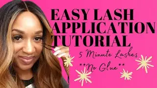Easy Lash Application Tutorial With No Glue | Five Minute Lashes | Juvenae Lashes
