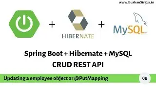 Spring Boot Hibernate - Updating a employee object or @PutMapping [Part 8]