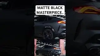 BMW X6 M60i DEAD Matte Black Wrap Reveal &ndash; Unbelievable Transformation! #bmw #transformation #custom