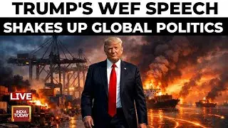 Trump Warns Europe LIVE | Fiery Trump Address at World Economic Forum | Greenland News Live