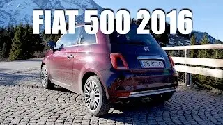 Fiat 500 TwinAir 2016 (ENG) — тест-драйв и обзор
