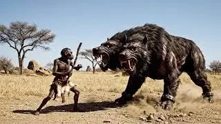 Early Human's Nightmare: Surviving an Attack from Cerberus | Ancient Survival Story #AI #Mythology